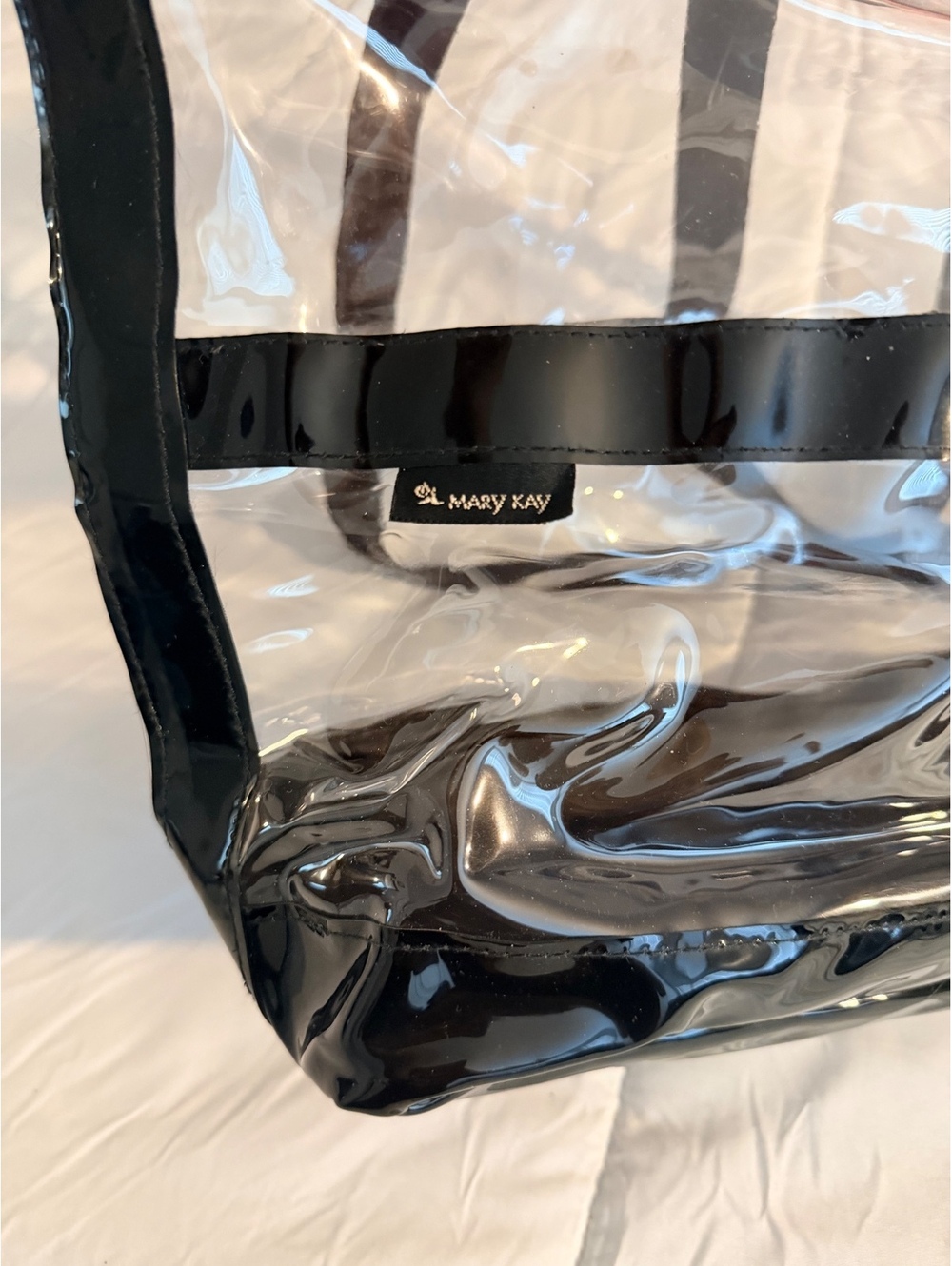 Mary Kay Clear Black Trim Tote Bag